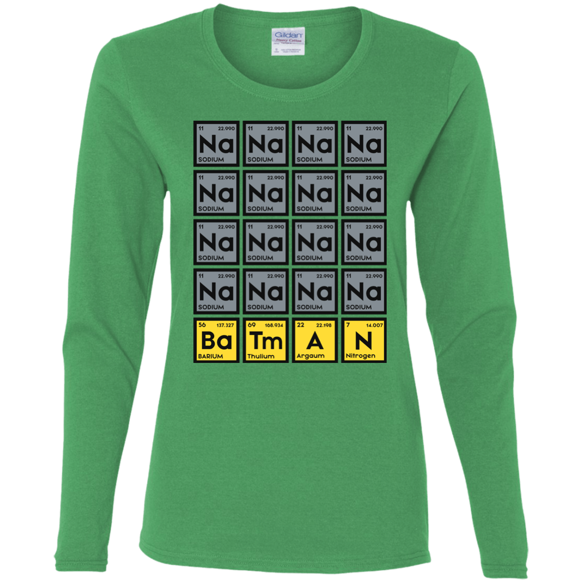 T-Shirts Irish Green / S Batmanium Women's Long Sleeve T-Shirt