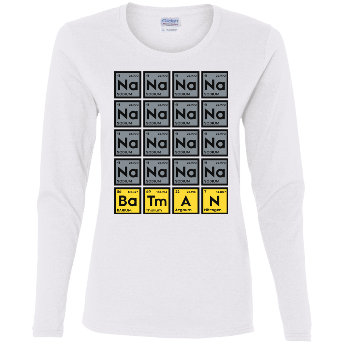 T-Shirts White / S Batmanium Women's Long Sleeve T-Shirt