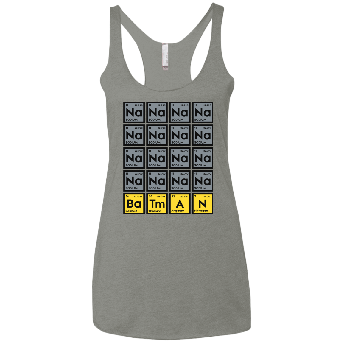 T-Shirts Venetian Grey / X-Small Batmanium Women's Triblend Racerback Tank