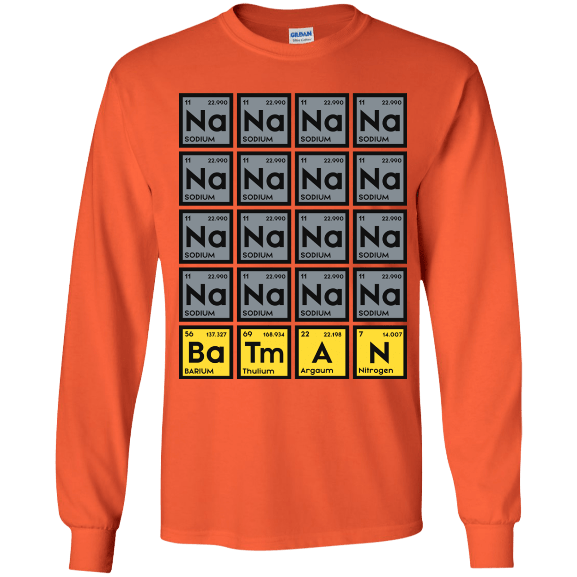 T-Shirts Orange / YS Batmanium Youth Long Sleeve T-Shirt