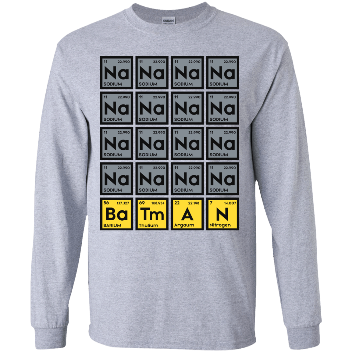 T-Shirts Sport Grey / YS Batmanium Youth Long Sleeve T-Shirt