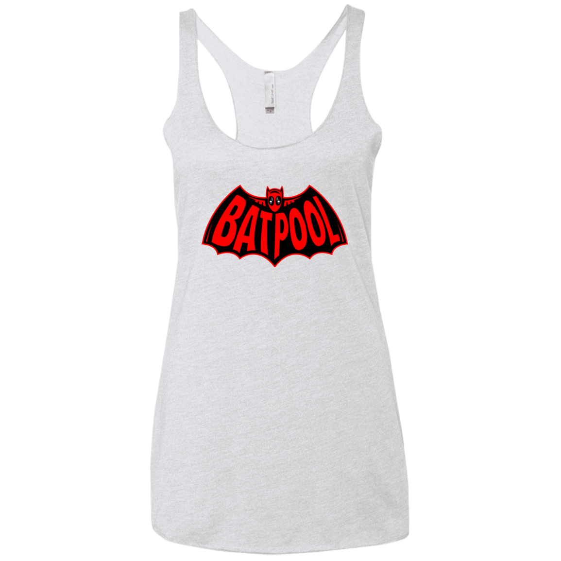 T-Shirts Heather White / X-Small Batpool Women's Triblend Racerback Tank
