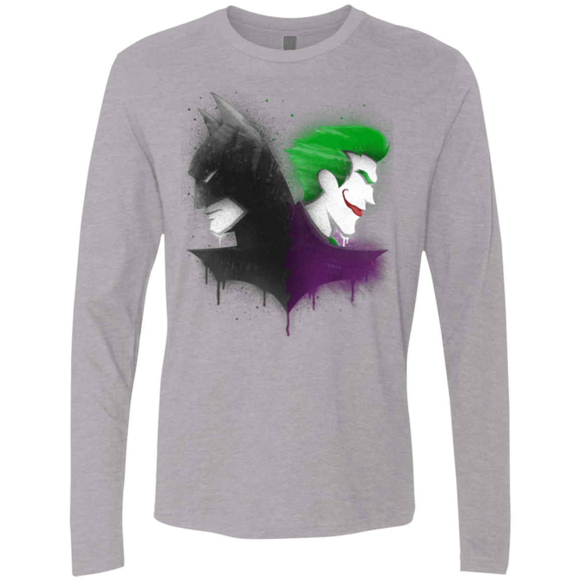 T-Shirts Heather Grey / Small Bats Men's Premium Long Sleeve