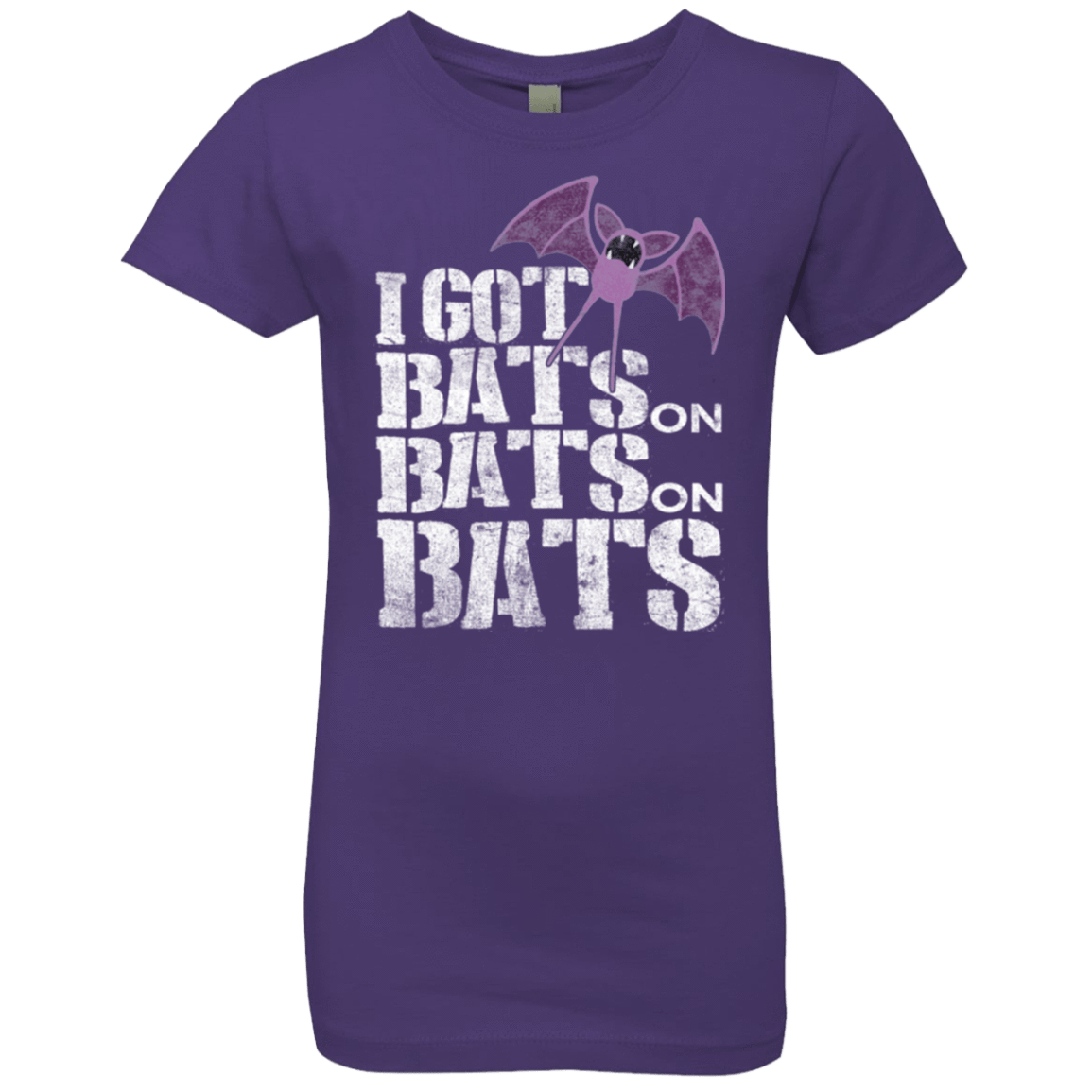 T-Shirts Purple Rush / YXS Bats on Bats on Bats Girls Premium T-Shirt