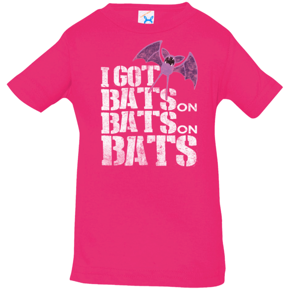 T-Shirts Hot Pink / 6 Months Bats on Bats on Bats Infant Premium T-Shirt