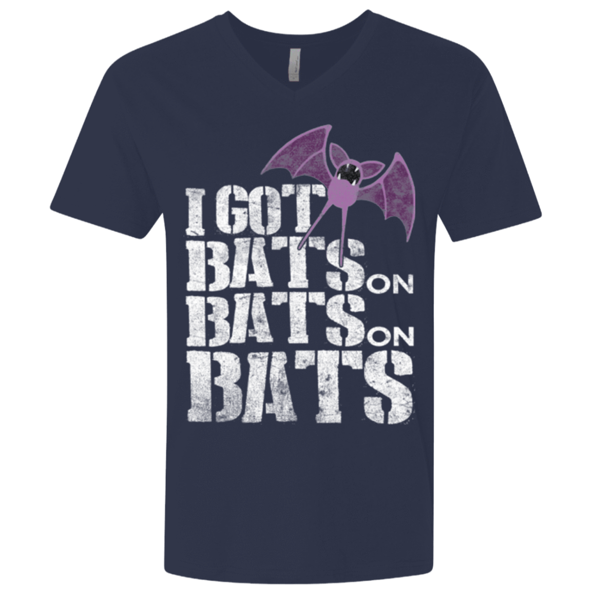 T-Shirts Midnight Navy / X-Small Bats on Bats on Bats Men's Premium V-Neck