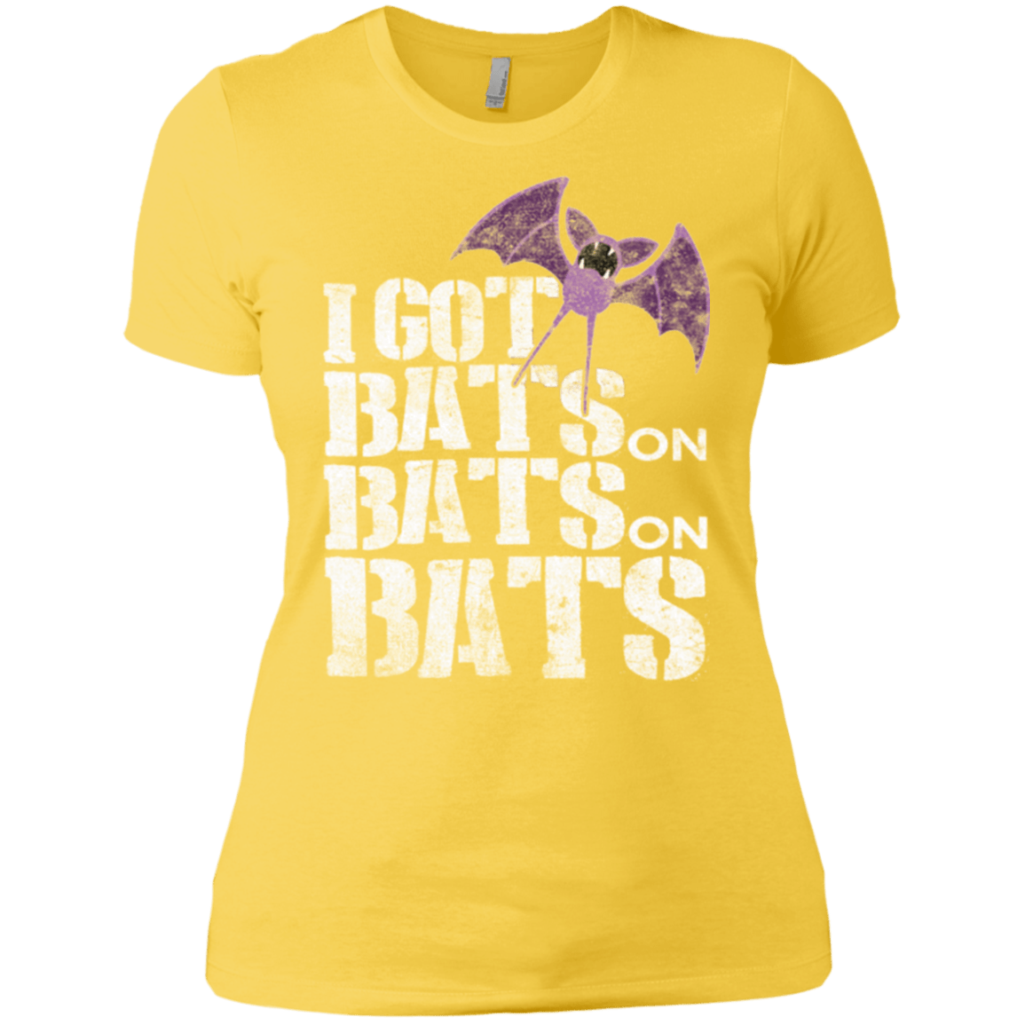 T-Shirts Vibrant Yellow / X-Small Bats on Bats on Bats Women's Premium T-Shirt