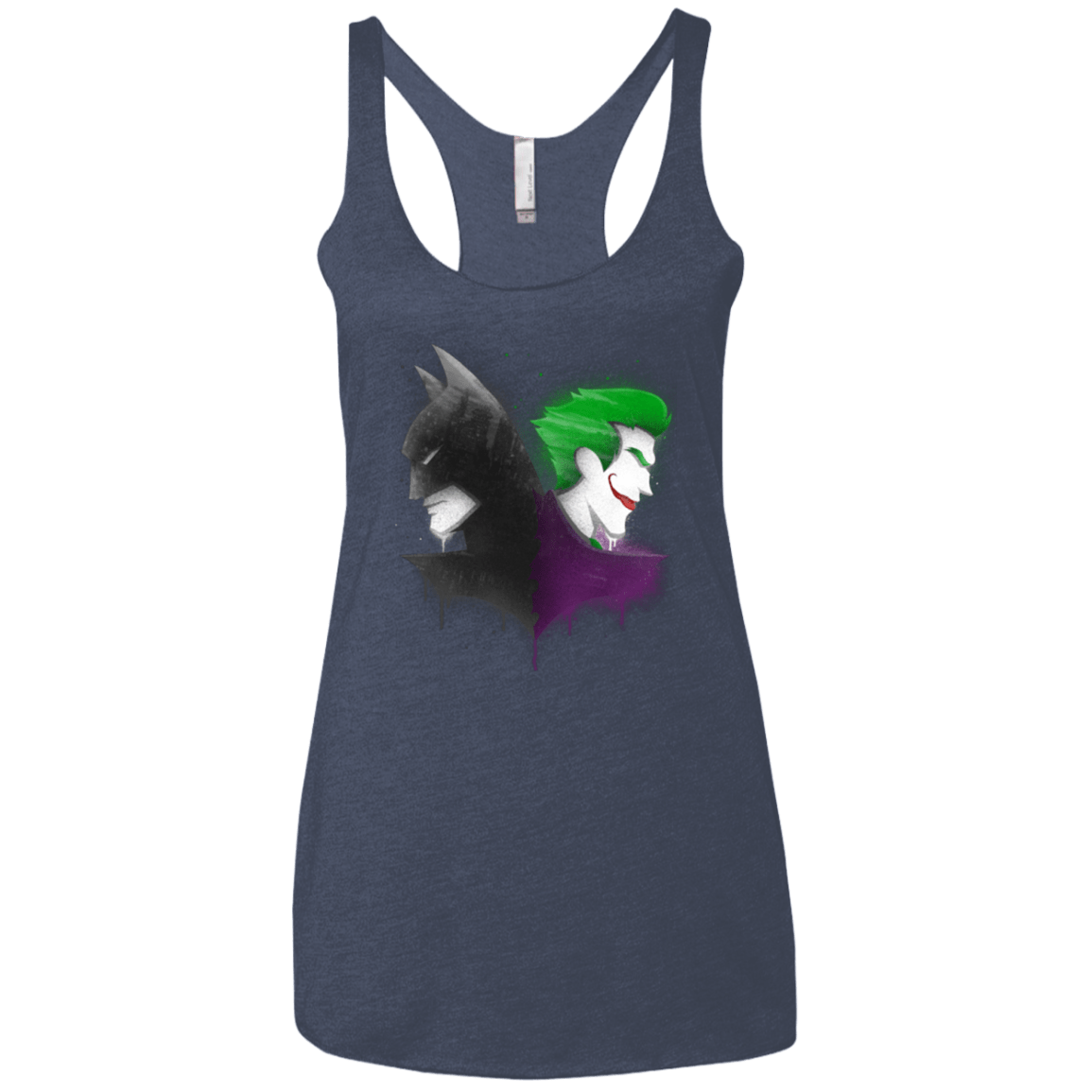 T-Shirts Vintage Navy / X-Small Bats Women's Triblend Racerback Tank