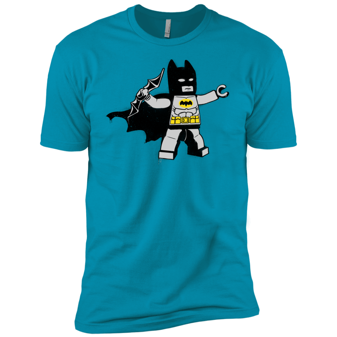 T-Shirts Turquoise / X-Small Batsy Lego Men's Premium T-Shirt