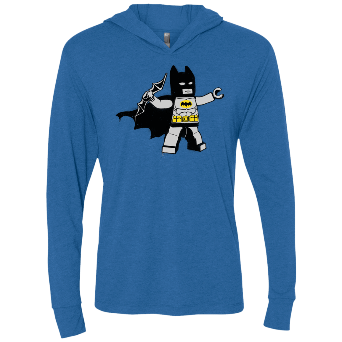 T-Shirts Vintage Royal / X-Small Batsy Lego Triblend Long Sleeve Hoodie Tee