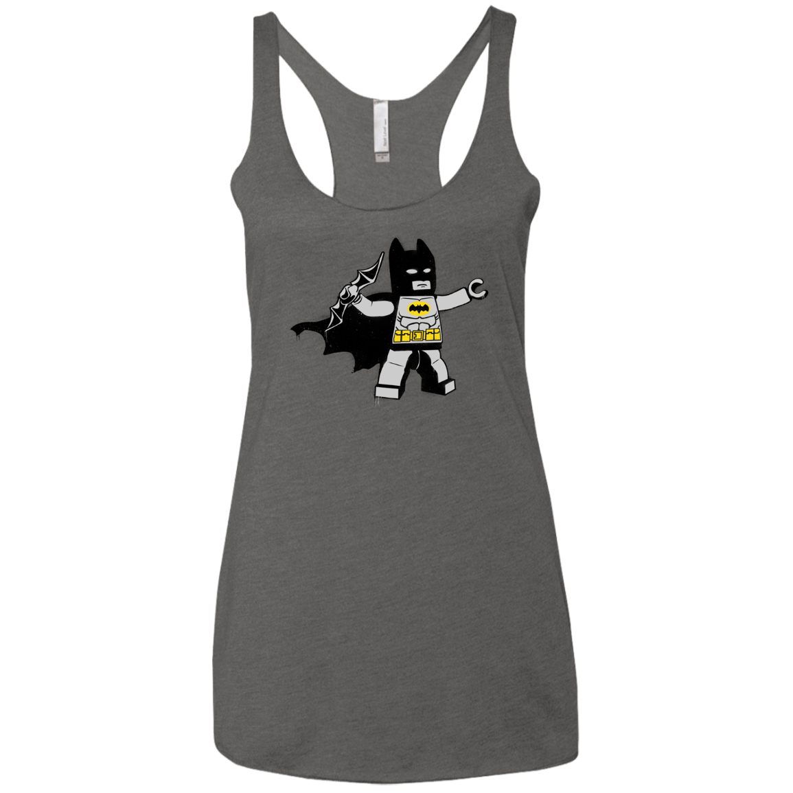 T-Shirts Premium Heather / X-Small Batsy Lego Women's Triblend Racerback Tank