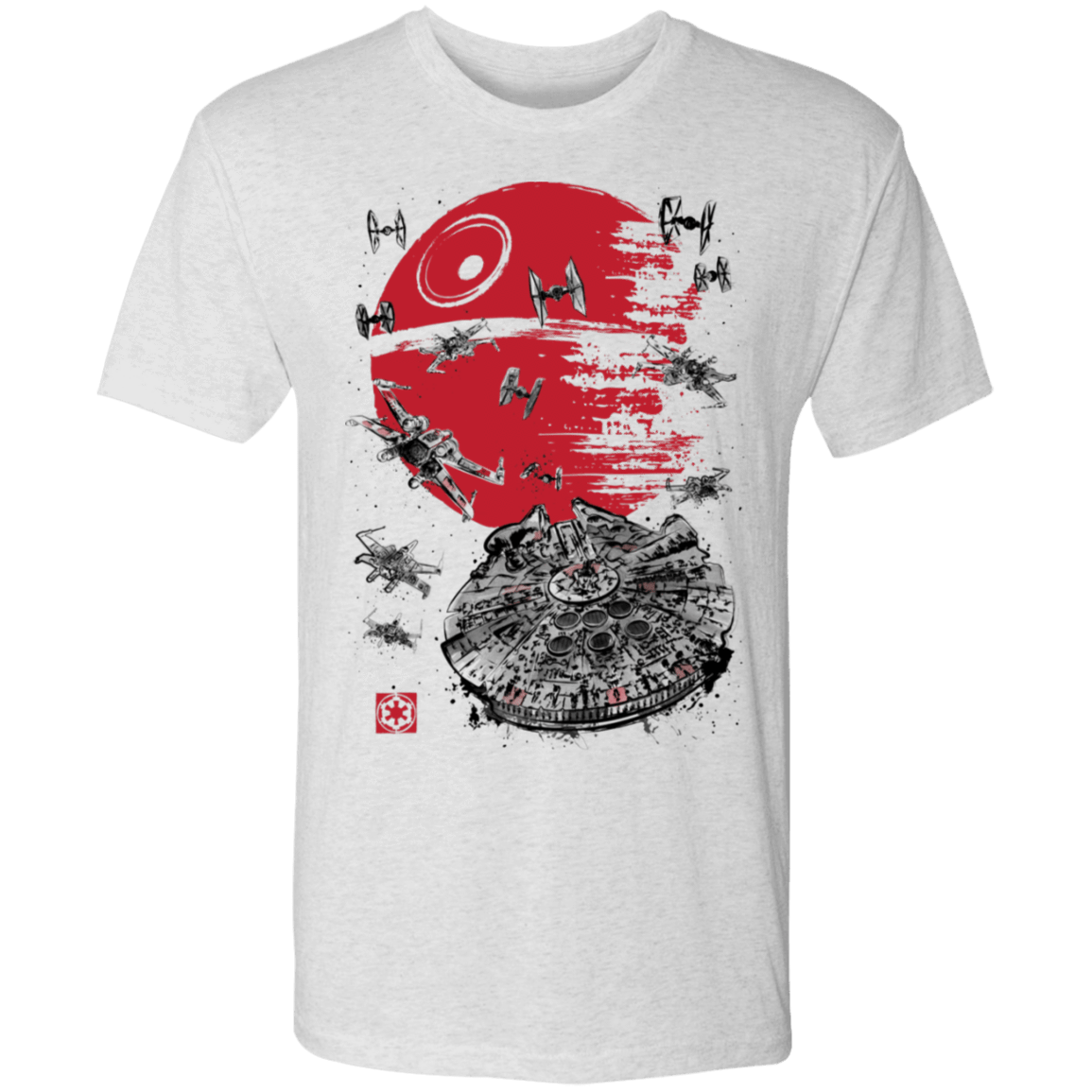 T-Shirts Heather White / S Battle of Endor Men's Triblend T-Shirt