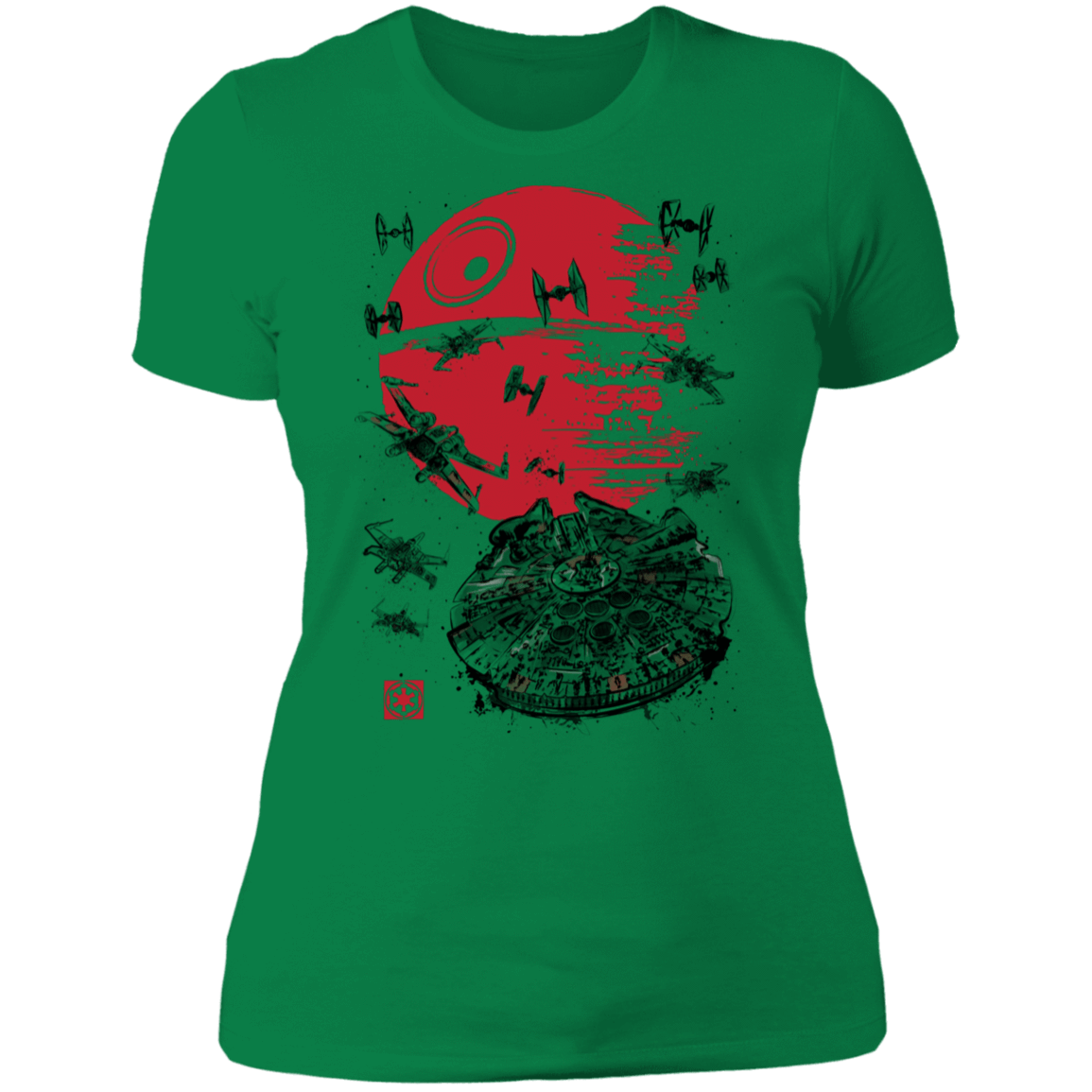 T-Shirts Kelly Green / S Battle of Endor Women's Premium T-Shirt