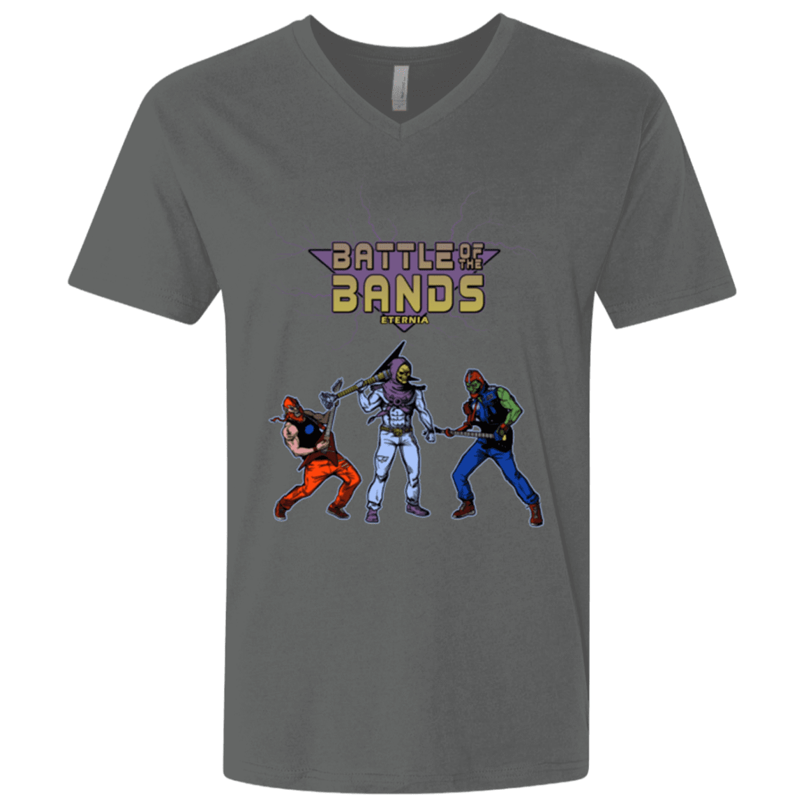 T-Shirts Heavy Metal / X-Small Battle Of The Bands Men's Premium V-Neck