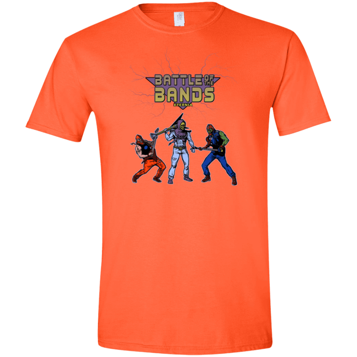 T-Shirts Orange / S Battle Of The Bands Men's Semi-Fitted Softstyle