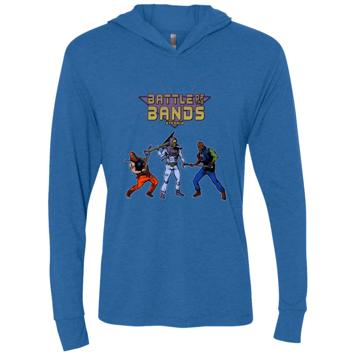 T-Shirts Vintage Royal / X-Small Battle Of The Bands Triblend Long Sleeve Hoodie Tee