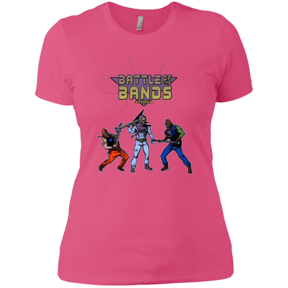 T-Shirts Hot Pink / X-Small Battle Of The Bands Women's Premium T-Shirt
