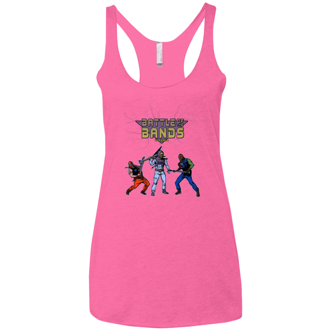 T-Shirts Vintage Pink / X-Small Battle Of The Bands Women's Triblend Racerback Tank