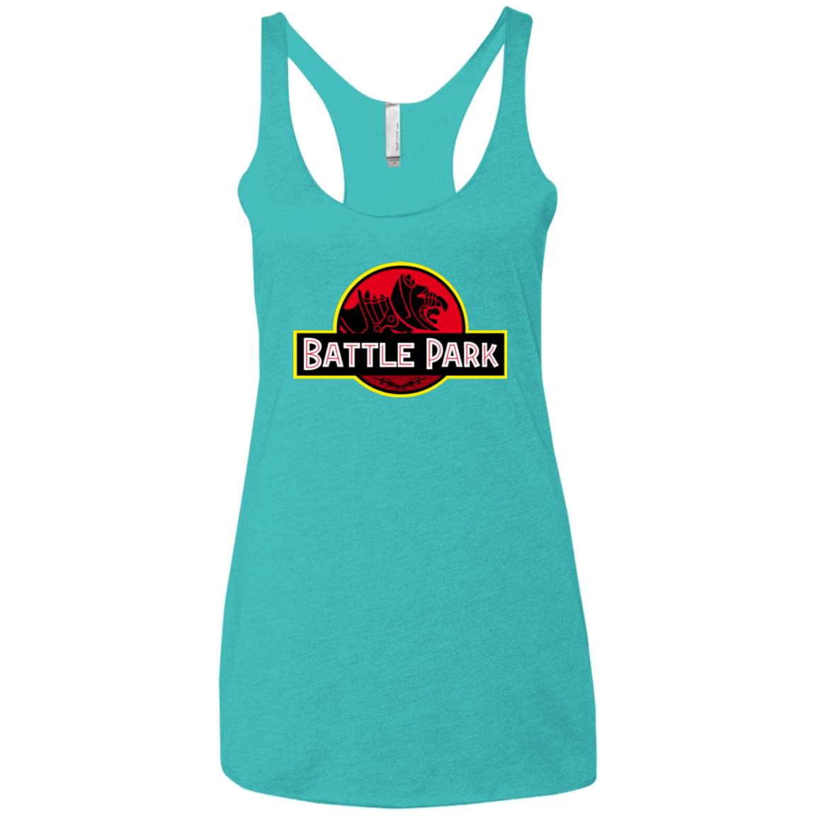 T-Shirts Tahiti Blue / X-Small Battle Park Women's Triblend Racerback Tank