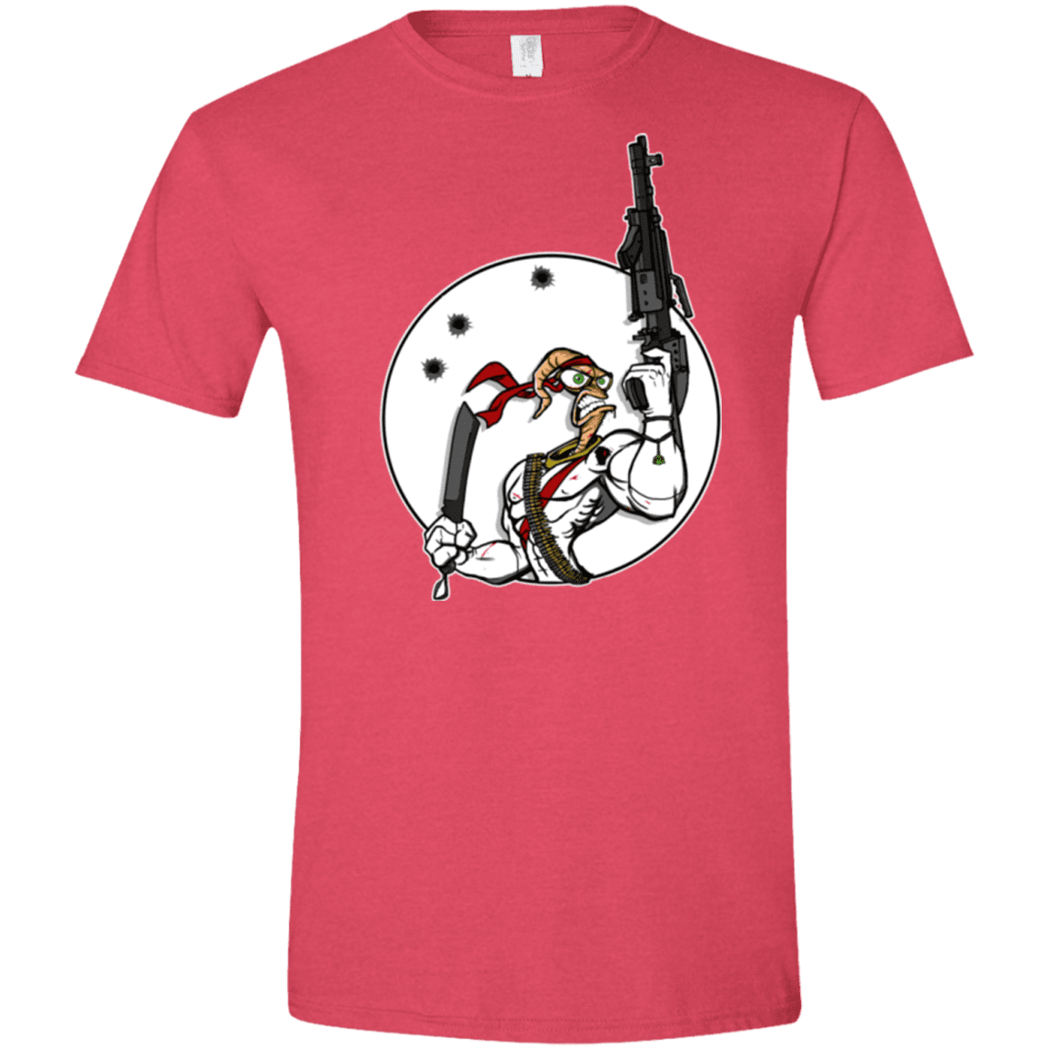 T-Shirts Heather Red / S Battle Worm Men's Semi-Fitted Softstyle