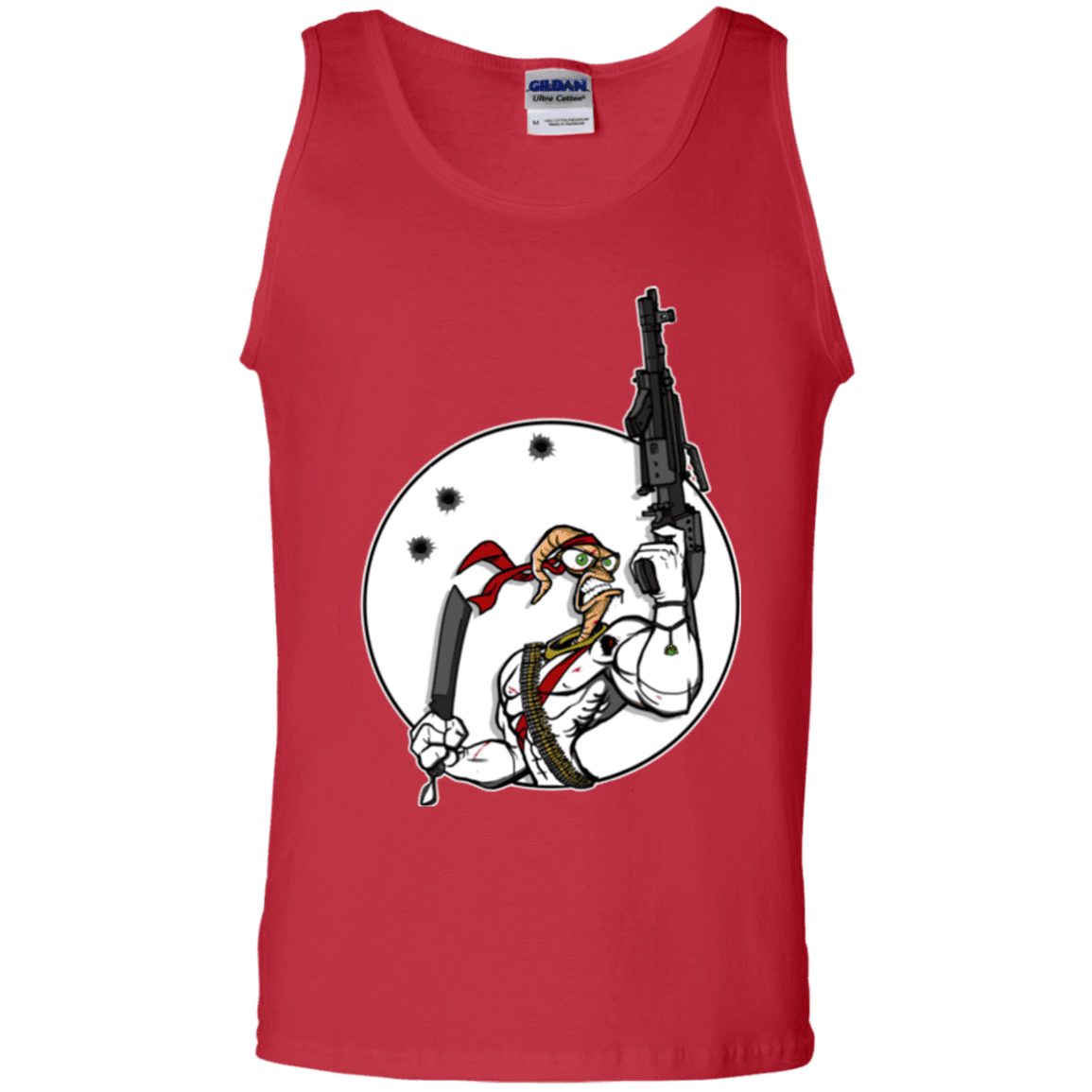 T-Shirts Red / S Battle Worm Men's Tank Top