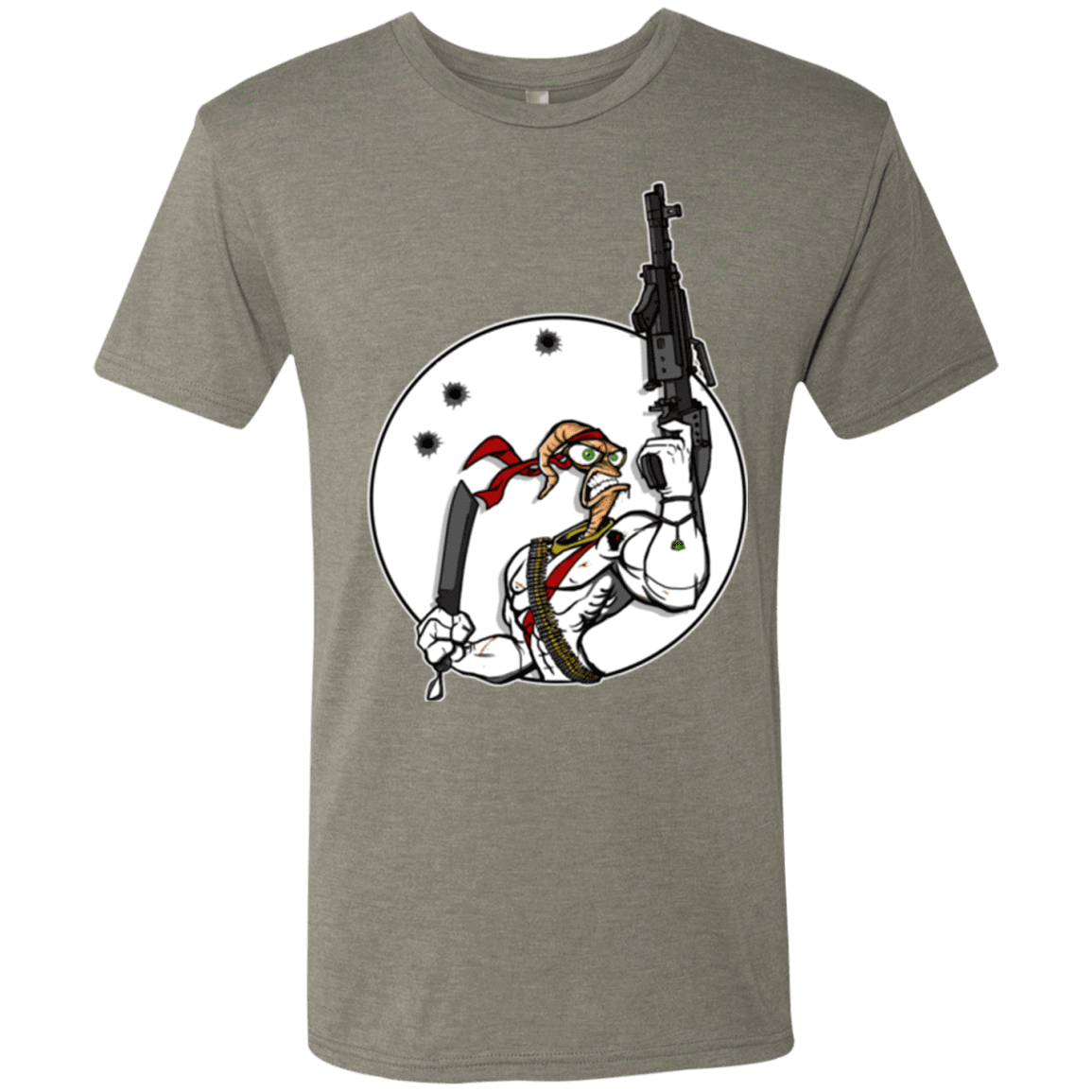 T-Shirts Venetian Grey / S Battle Worm Men's Triblend T-Shirt