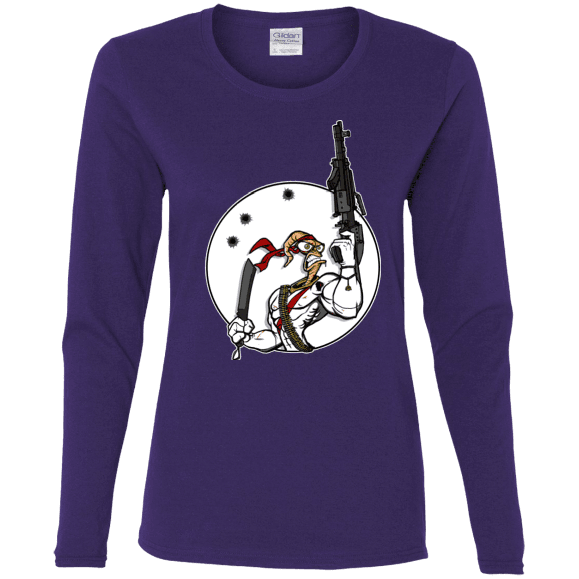 T-Shirts Purple / S Battle Worm Women's Long Sleeve T-Shirt