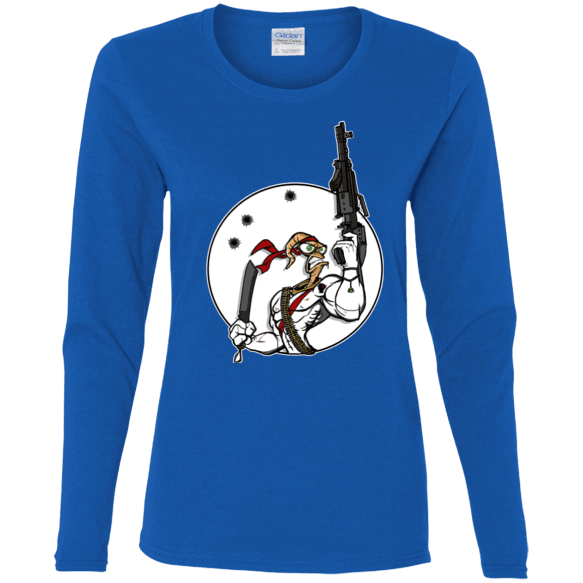 T-Shirts Royal / S Battle Worm Women's Long Sleeve T-Shirt