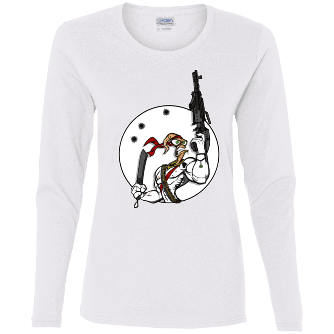 T-Shirts White / S Battle Worm Women's Long Sleeve T-Shirt