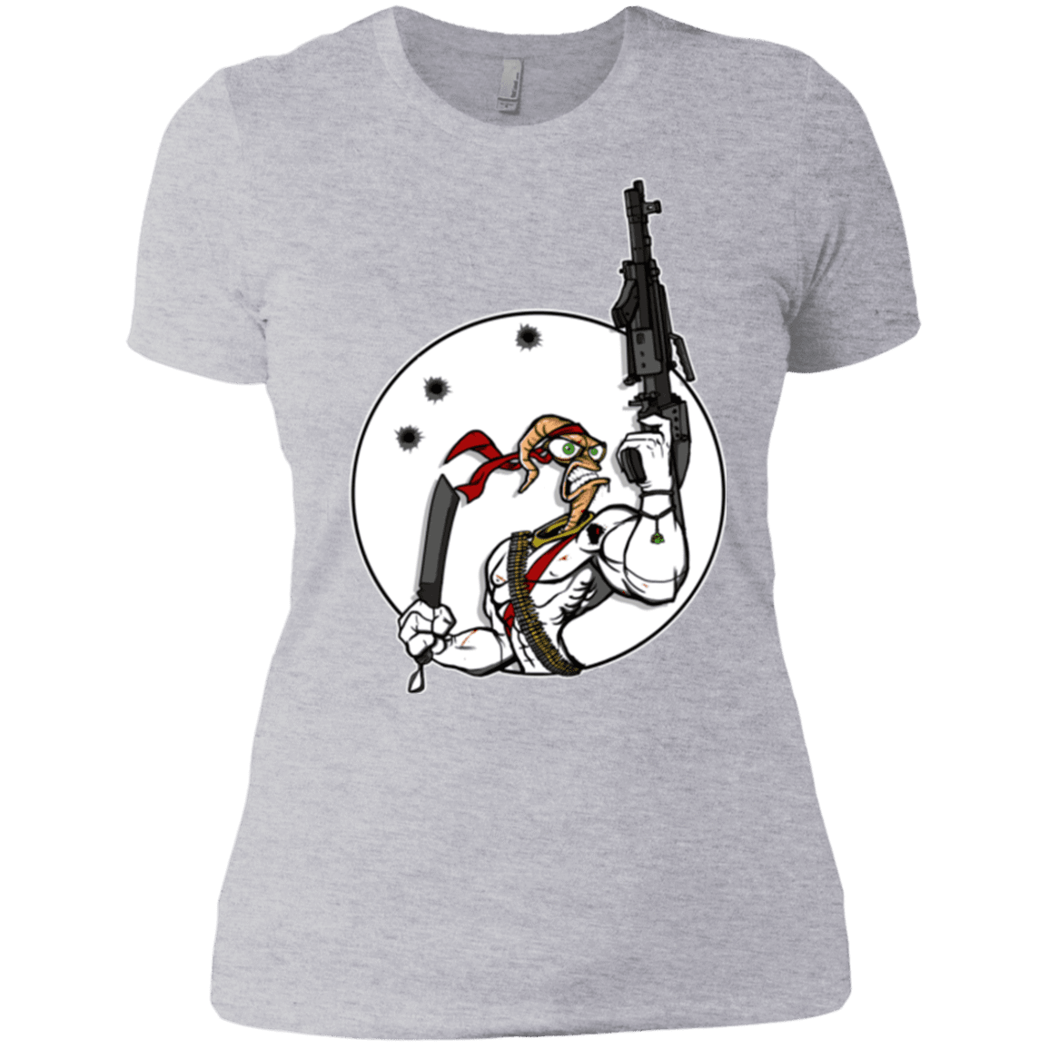 T-Shirts Heather Grey / X-Small Battle Worm Women's Premium T-Shirt