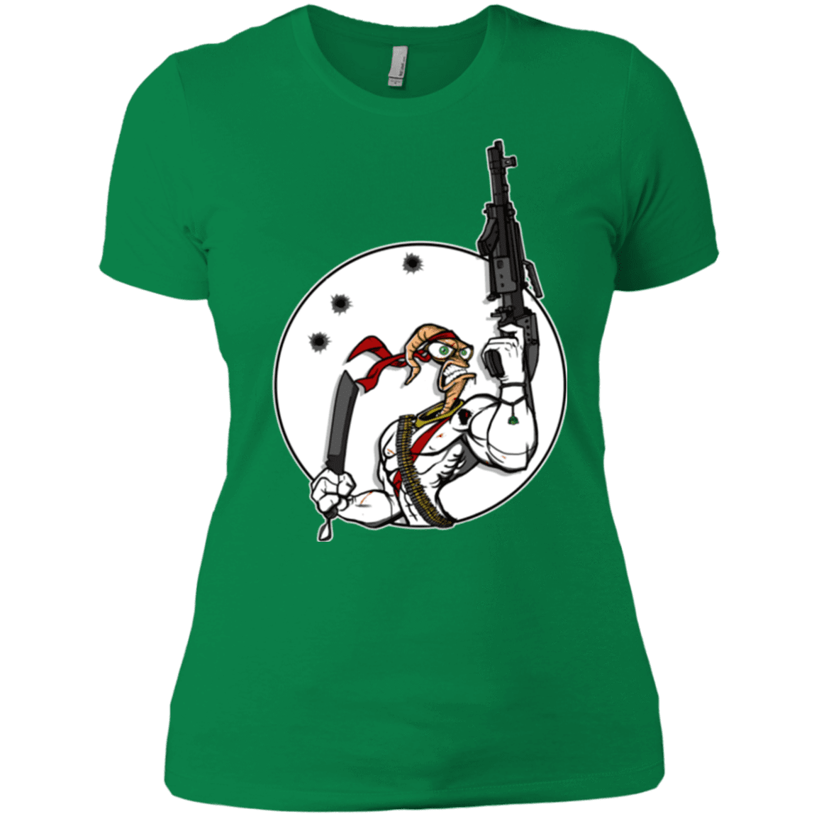 T-Shirts Kelly Green / X-Small Battle Worm Women's Premium T-Shirt