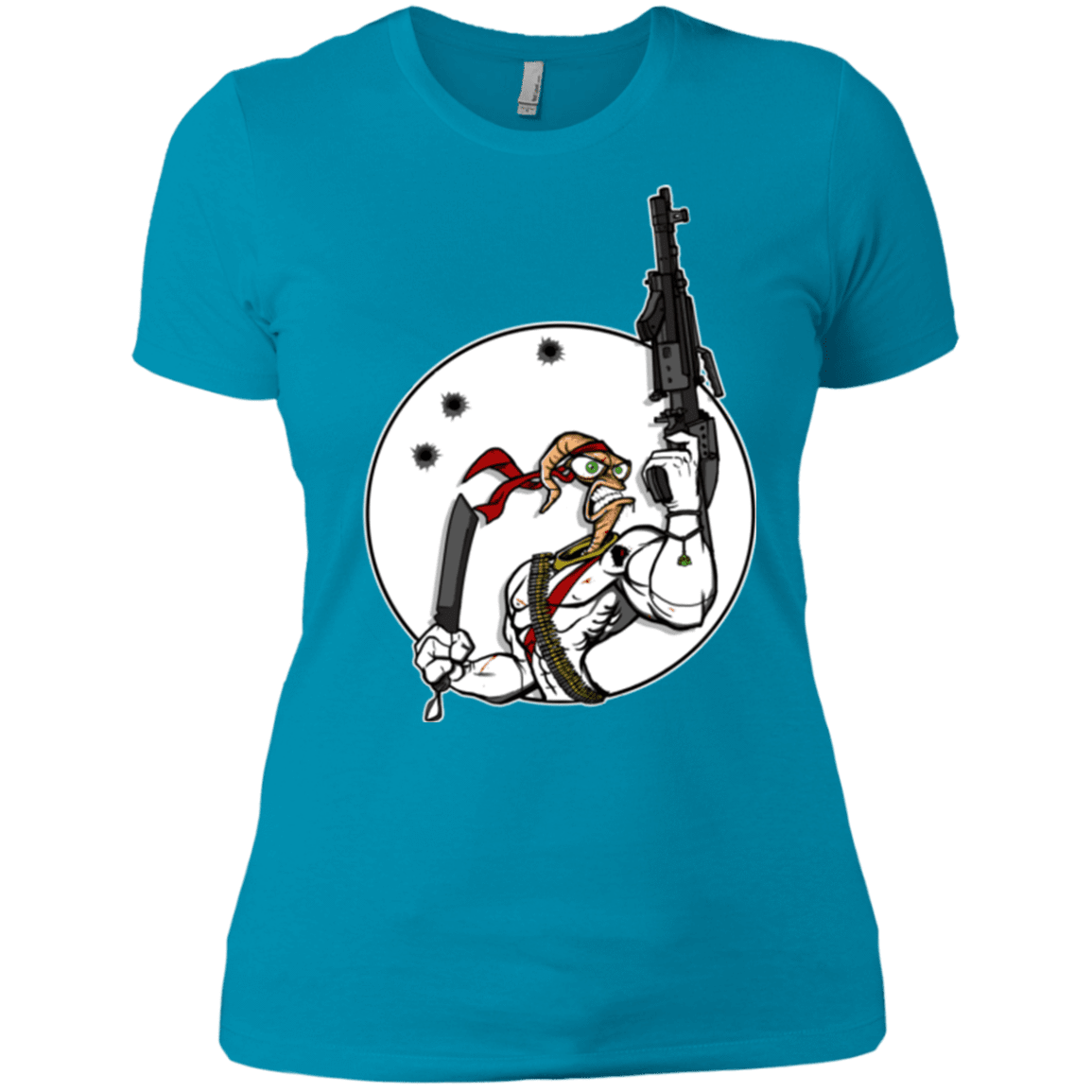 T-Shirts Turquoise / X-Small Battle Worm Women's Premium T-Shirt
