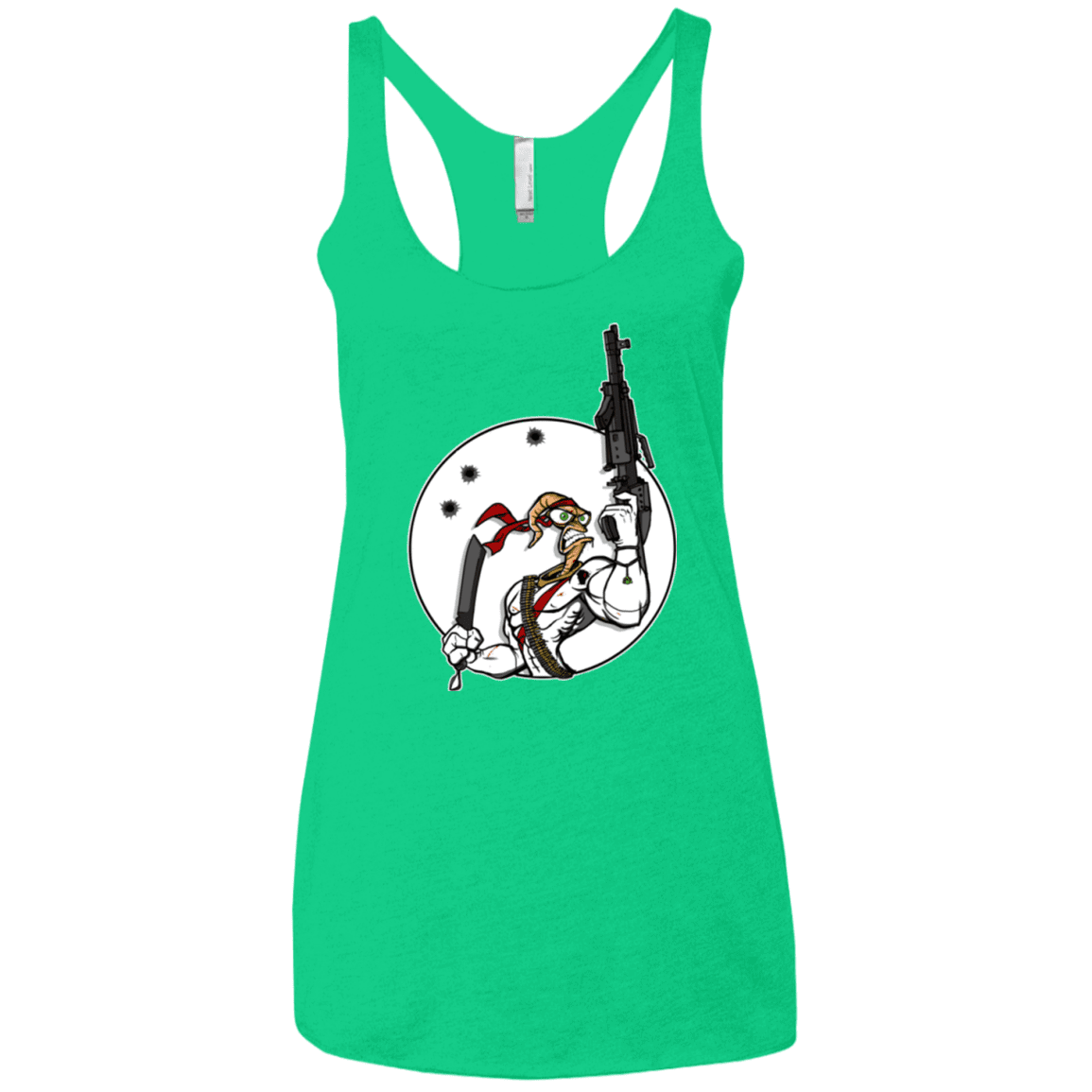 T-Shirts Envy / X-Small Battle Worm Women's Triblend Racerback Tank