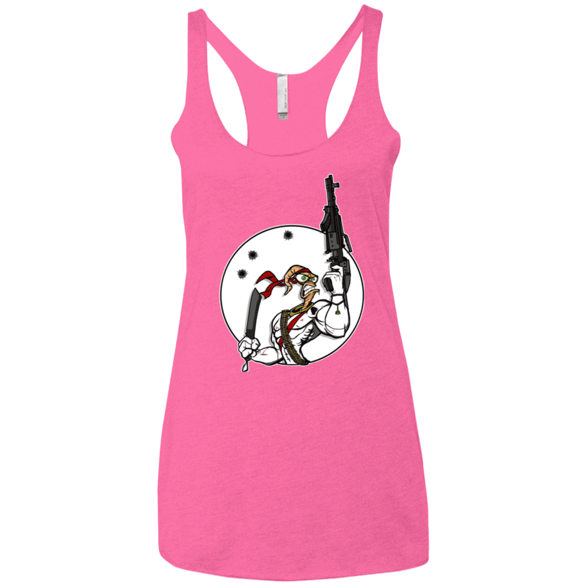 T-Shirts Vintage Pink / X-Small Battle Worm Women's Triblend Racerback Tank