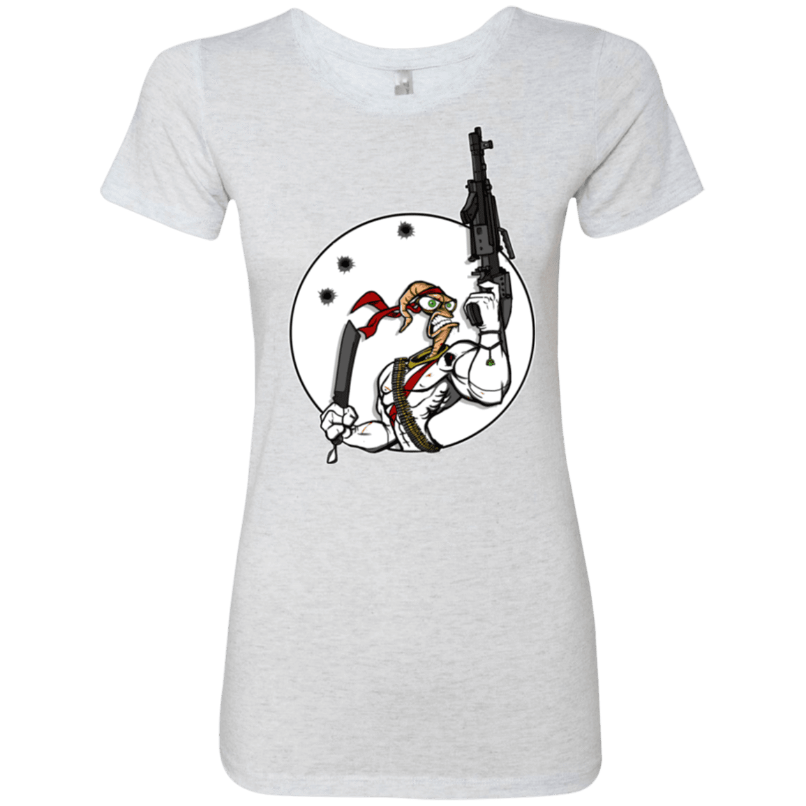 T-Shirts Heather White / S Battle Worm Women's Triblend T-Shirt