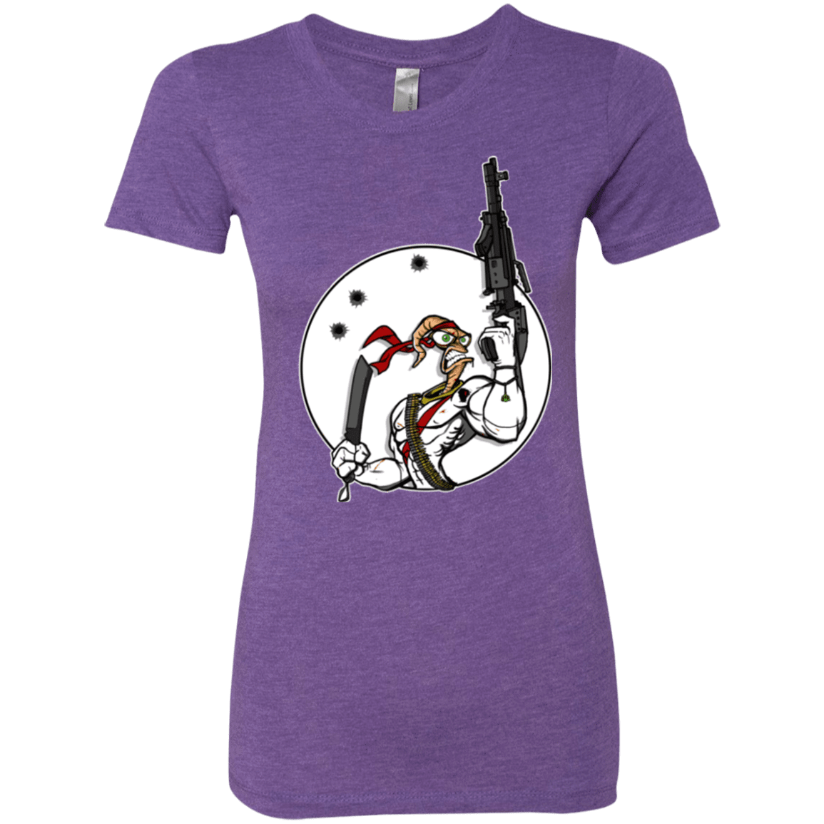 T-Shirts Purple Rush / S Battle Worm Women's Triblend T-Shirt