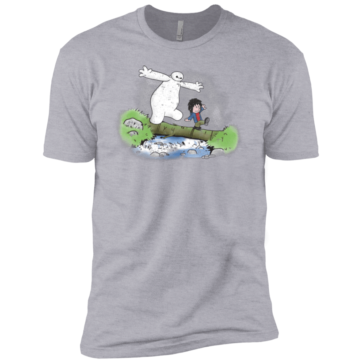 T-Shirts Heather Grey / YXS Baymax And Hiro Boys Premium T-Shirt