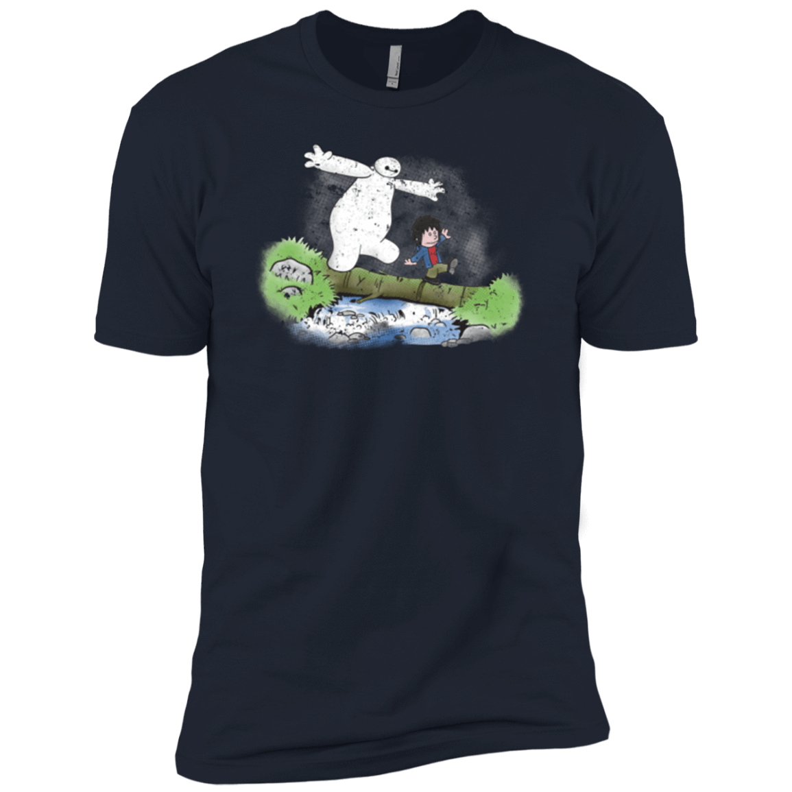 T-Shirts Midnight Navy / YXS Baymax And Hiro Boys Premium T-Shirt