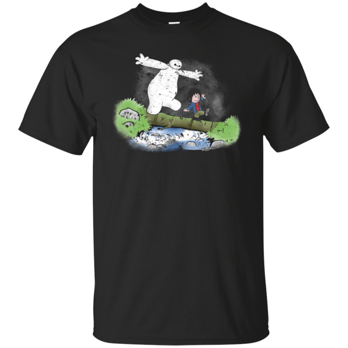 T-Shirts Black / Small Baymax And Hiro T-Shirt