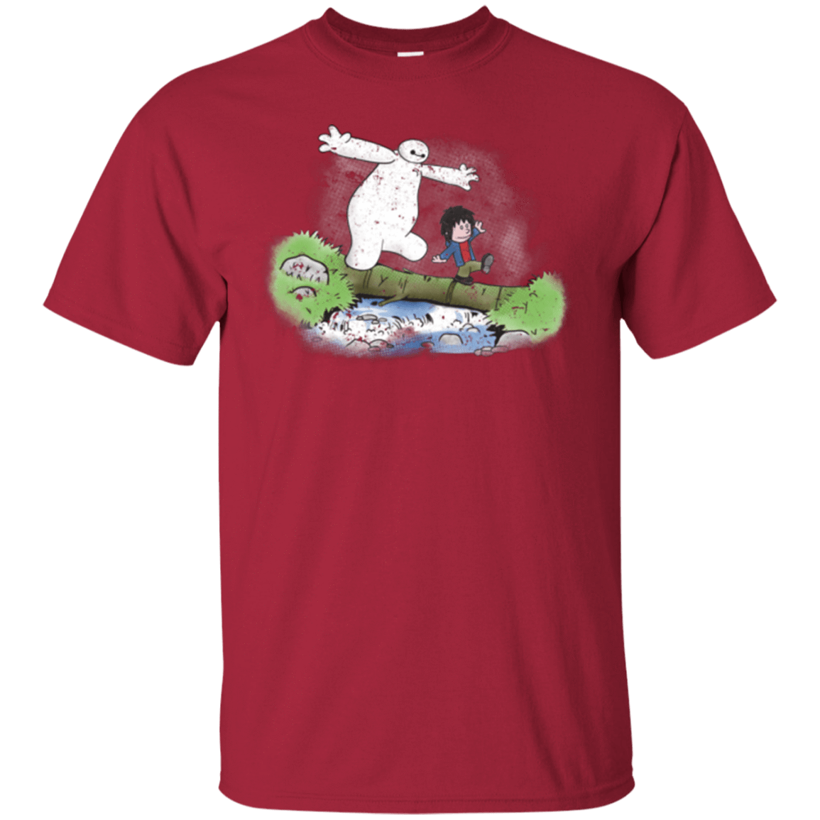 T-Shirts Cardinal / Small Baymax And Hiro T-Shirt