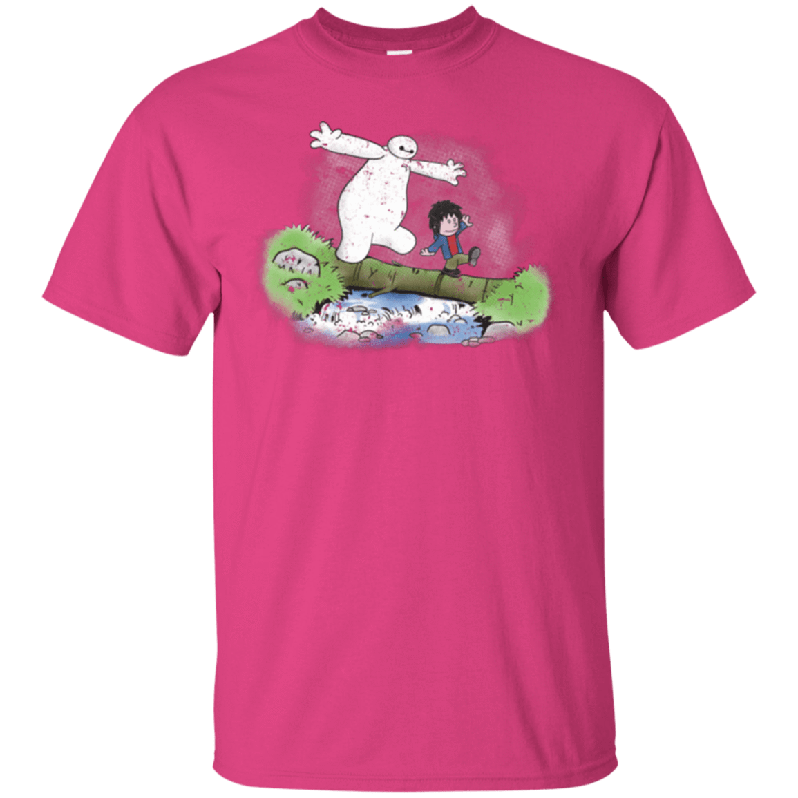 T-Shirts Heliconia / Small Baymax And Hiro T-Shirt