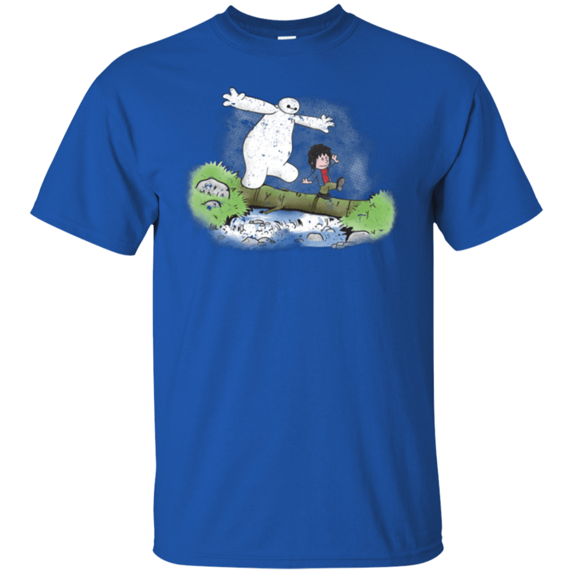 T-Shirts Royal / Small Baymax And Hiro T-Shirt