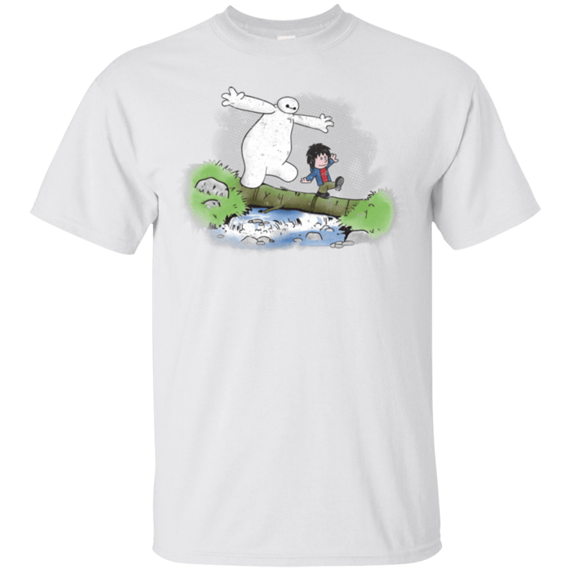 T-Shirts White / Small Baymax And Hiro T-Shirt