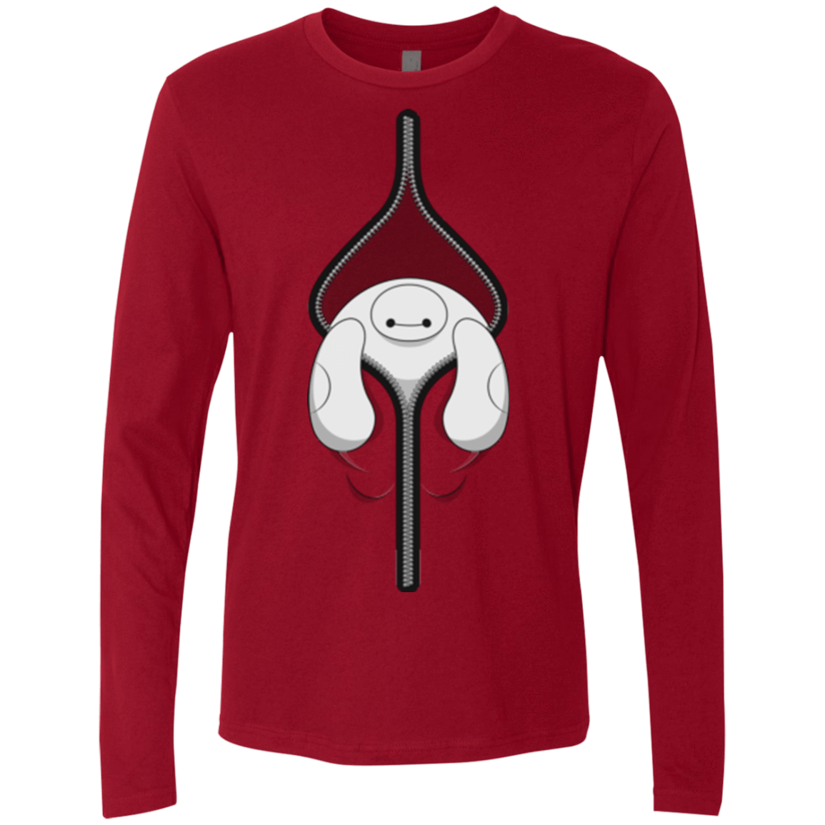 T-Shirts Cardinal / Small Baymax Men's Premium Long Sleeve
