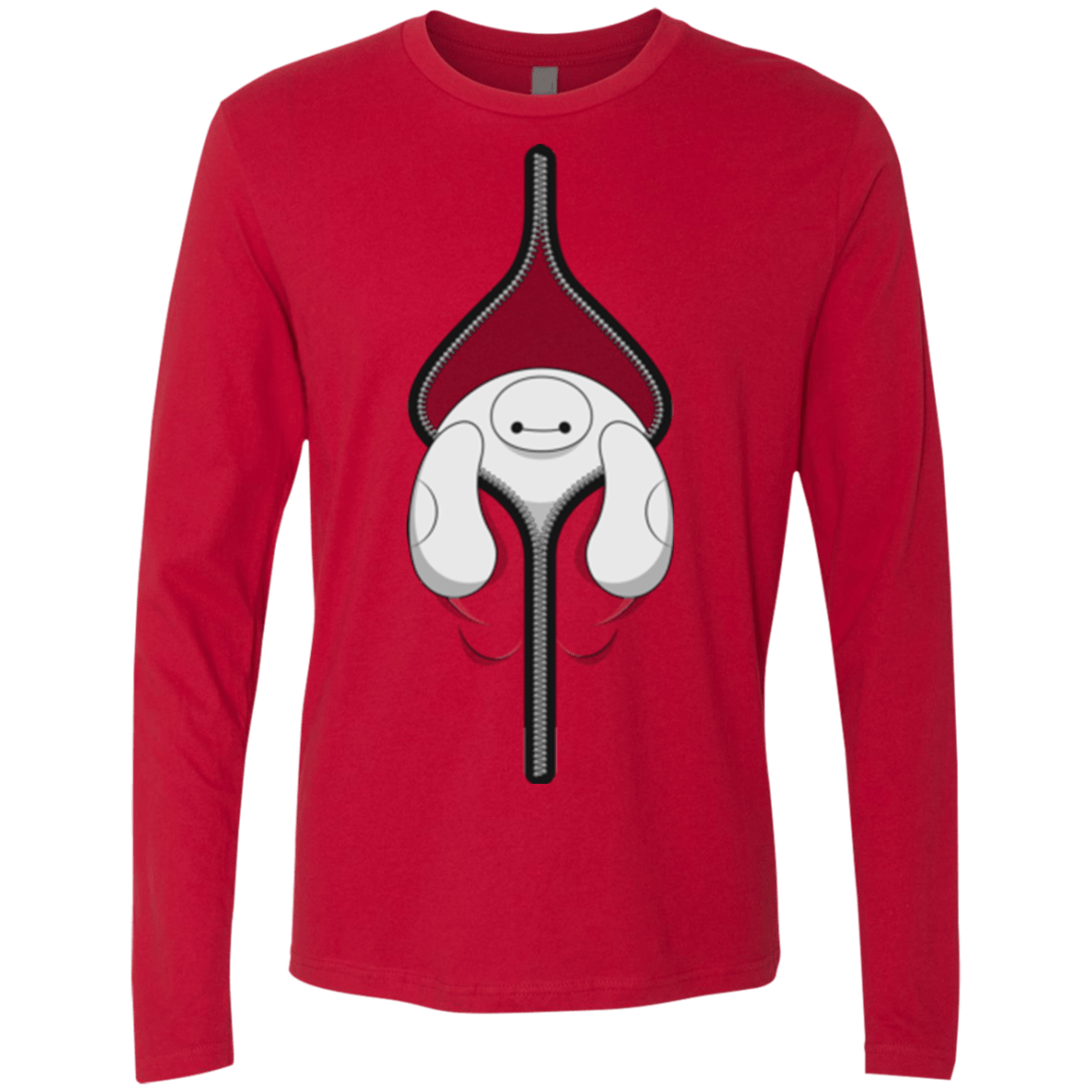 T-Shirts Red / Small Baymax Men's Premium Long Sleeve