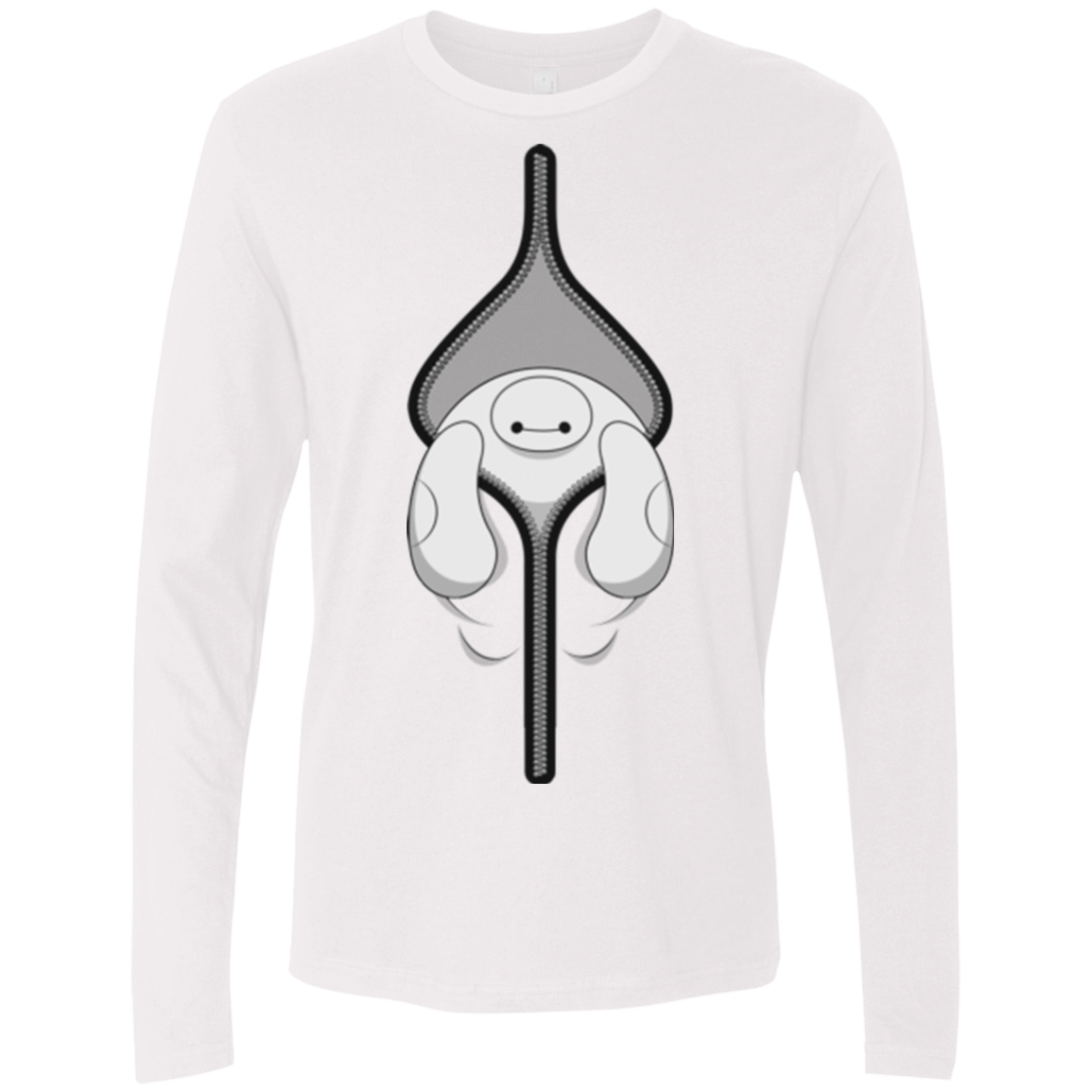 T-Shirts White / Small Baymax Men's Premium Long Sleeve