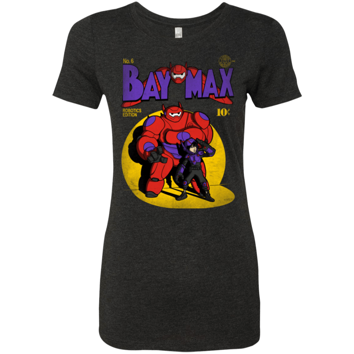 T-Shirts Vintage Black / Small Baymax Number 9 Women's Triblend T-Shirt