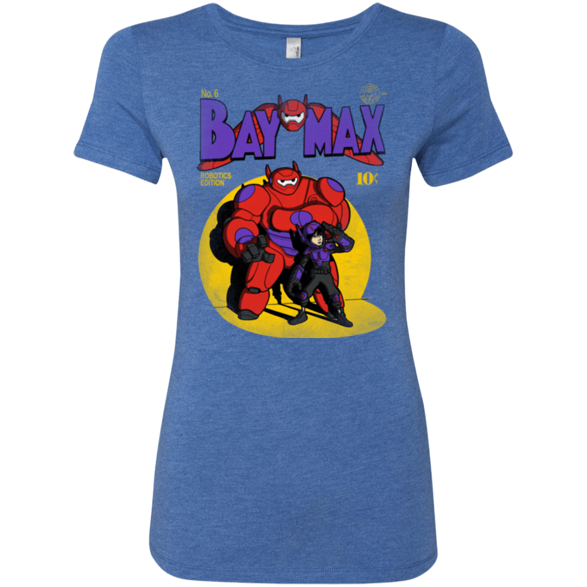 T-Shirts Vintage Royal / Small Baymax Number 9 Women's Triblend T-Shirt