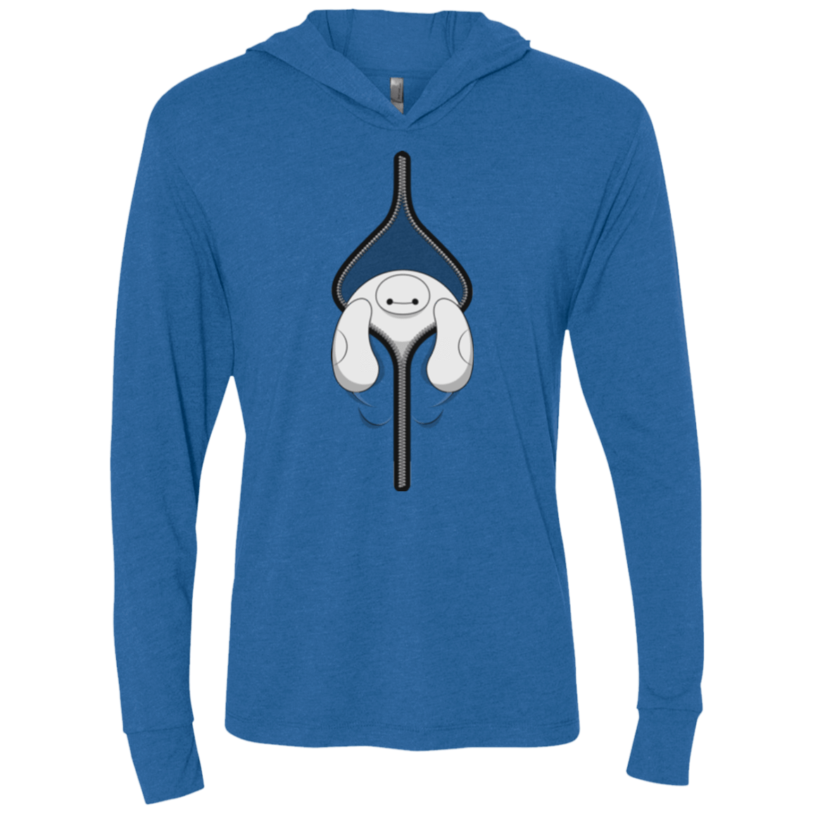 T-Shirts Vintage Royal / X-Small Baymax Triblend Long Sleeve Hoodie Tee