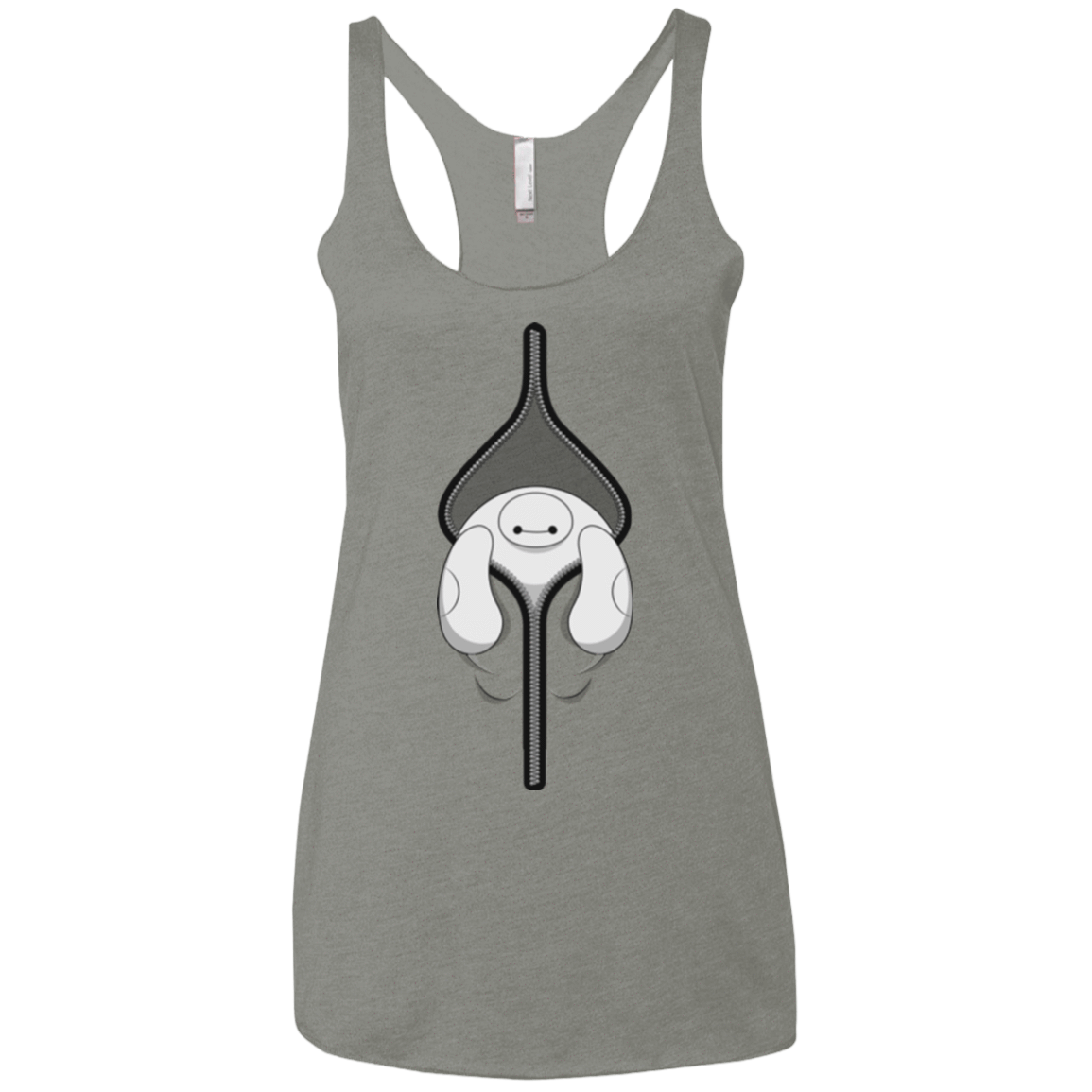 T-Shirts Venetian Grey / X-Small Baymax Women's Triblend Racerback Tank